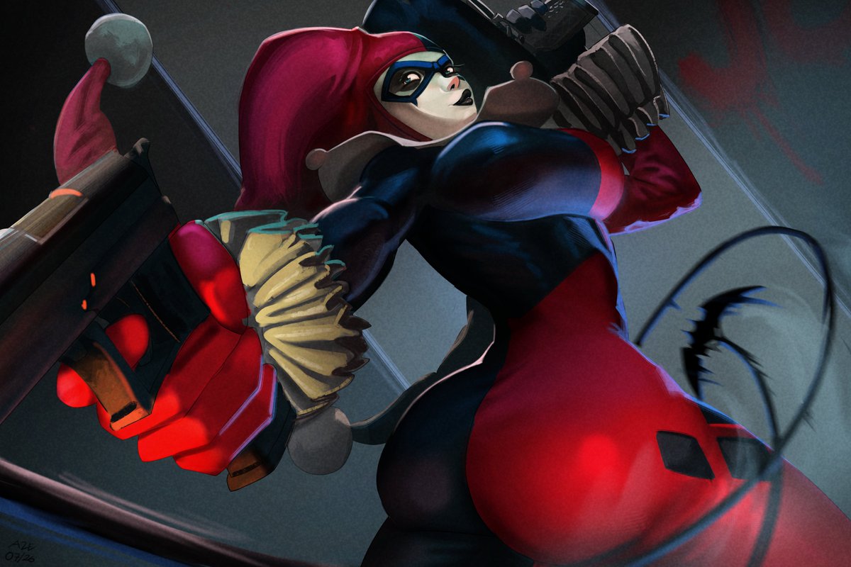 Aze_arts's tweet photo. Harley Quinn!!♣️♥️♠️♦️ https://t.co/jIWvLSTXVA