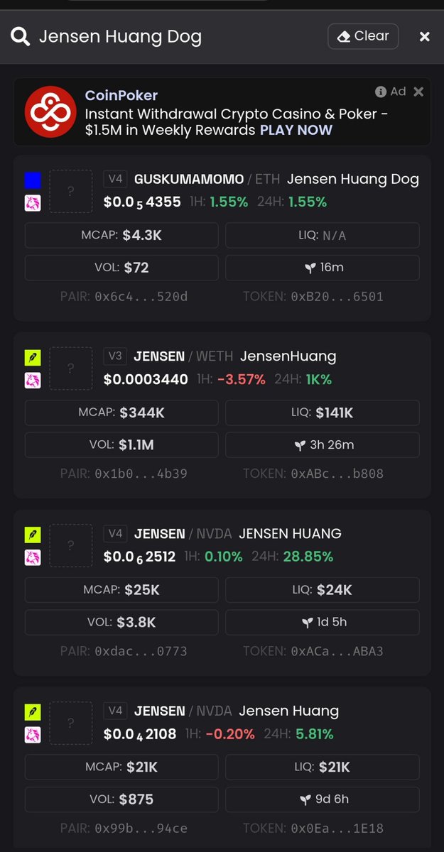 smolguybase's tweet photo. The first Jensen Huang Dog memecoin is on @base 🔥🔥🔥

Source: https://t.co/iguQ1KXxLi

Ca: 0xb200000000000000000000c03b131fcb6ee36501 https://t.co/Maw1pSDA7u