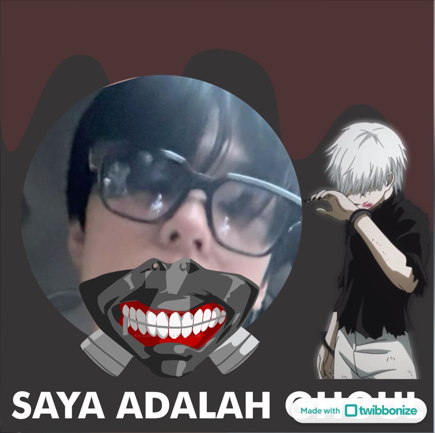 KeepCalmJoey's tweet photo. Saya adalah ghoul https://t.co/tchjWXyoz9