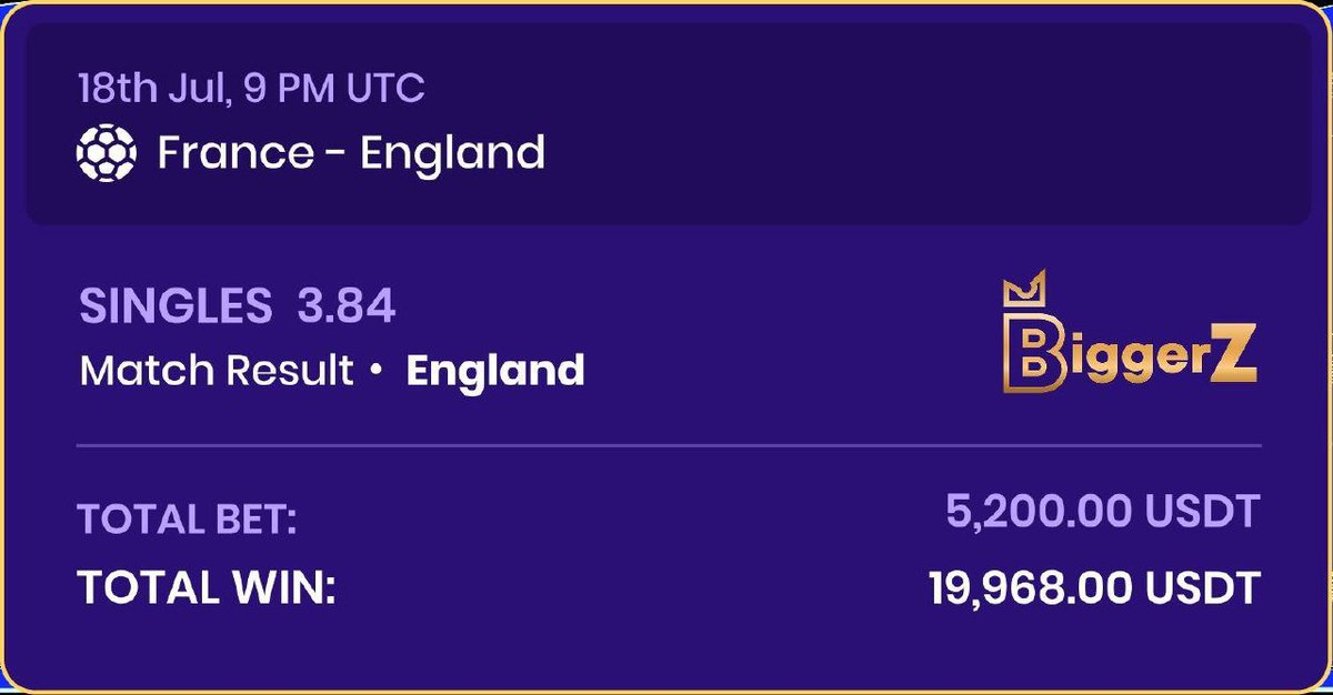 NexBang_Global's tweet photo. Stacking these wins on BiggerZ V2 lately, the new interface is honestly so much smoother. England really came through for me! https://t.co/J4oLzEdjab