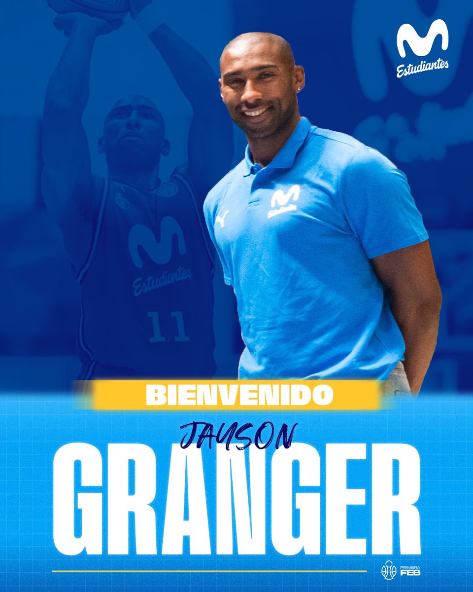 MovistarEstu's tweet photo. Una nueva etapa. La misma casa. 💙

Jayson Granger se incorpora a la estructura de Movistar Estudiantes para seguir construyendo el futuro del club.

¡Bienvenido a tu nuevo reto, @jaygranger11 ! 💪

👇 Más info. 
https://t.co/lzNsOdEsUx https://t.co/gV5lj6XK6r