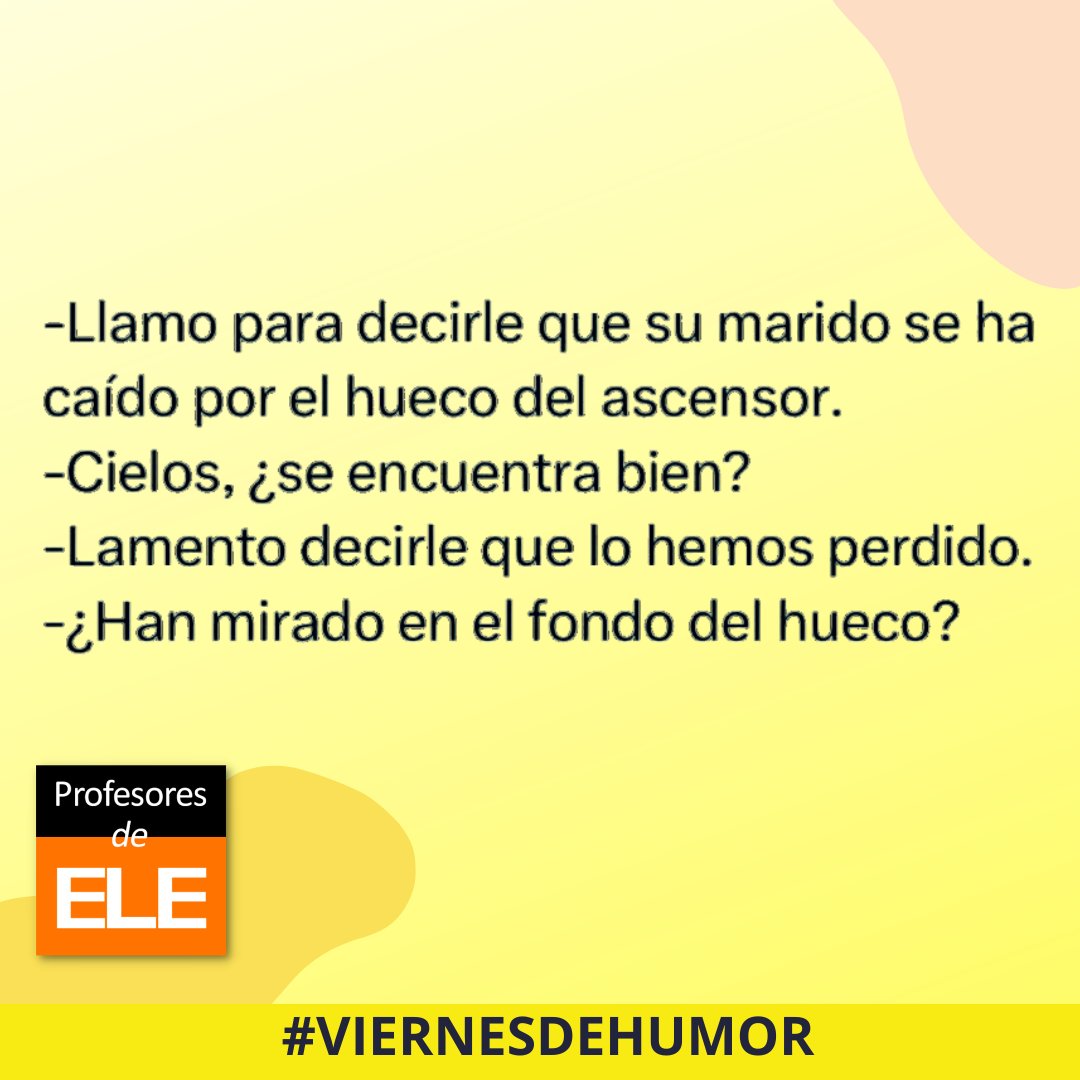 ProfesoresdeELE's tweet photo. Ha llegado nuestro querido #viernesdehumor y esta vez viene acompañado del siguiente meme... 😂😂😂
#felizviernes #felizfinde🌟 https://t.co/Kmoy5DDOqf