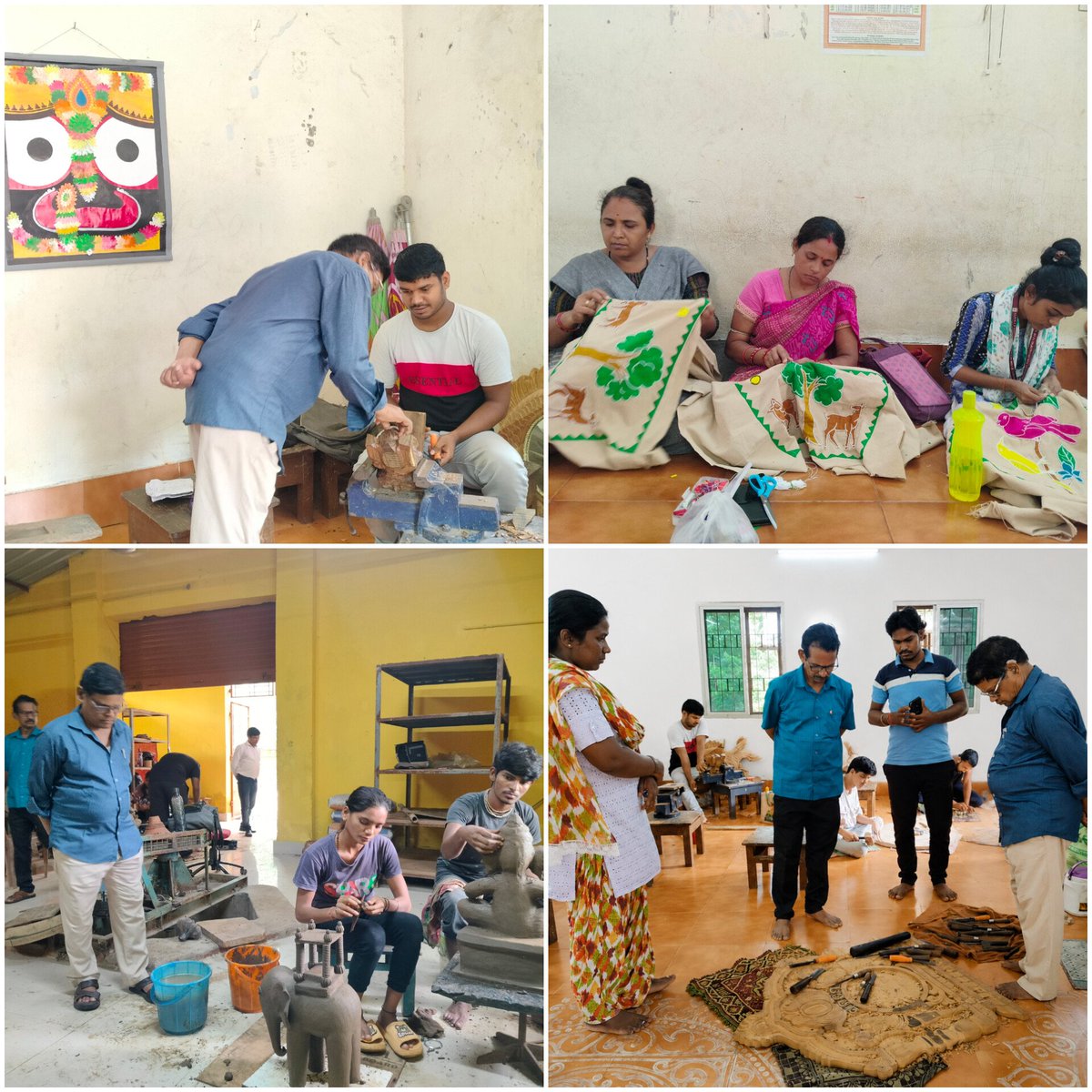 Sidac_Odisha's tweet photo. @HTH_Odisha @HEPC_India @DhciOdisha @Boyanikaonline @UtkalikaOdisha The assessment was carried out under the invigilation of Sri Karunakar Sahu (National Awardee, Palm Leaf Engraving) and Sri Hara Prasad Moharana (National Merit Awardee, Stone Carving).
#SIDACOdisha #AnnualExamination2025 #ProjectWork #SkillDevelopment https://t.co/X2HPCjOfL6