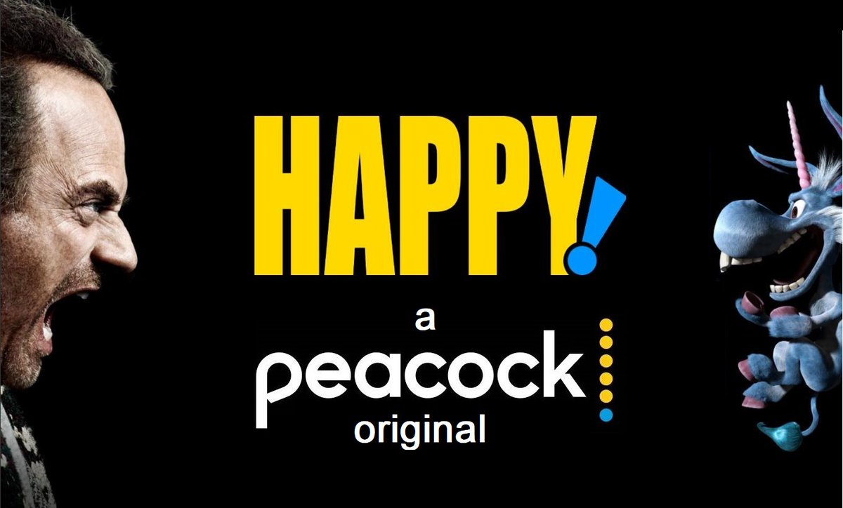 SaveHappyNow's tweet photo. We keep saying this; adding & saving @HappySYFY for more seasons will fix ALL of @peacock's problems.
Take a chance on Happy!, Peacock. You will NOT regret it.
#SeeHappy #SaveHappy https://t.co/ckNwpQnRkC
