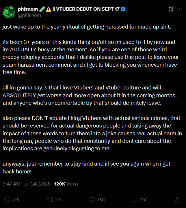 lilymcmob's tweet photo. You know Phil's a real lolicon because he just said their favourite catchphrase "Lolicon is not pedophilia, i hate pedophiles too! thats a REAL  crime!" and followed it up with "I will get worse about liking ..ahem.. VTUBERS!" https://t.co/WCKNqGsKDE