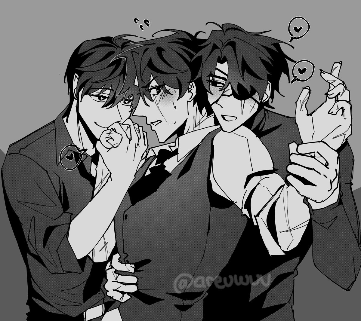areuwuu's tweet photo. Repurposing these commission alts for very important things
(That’s seolwon/seolja/snowfield/totally real kdj) 

#dokjoong #joongplot https://t.co/zNuiasEVHp