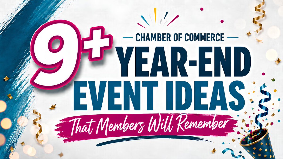 FrankKenny's tweet photo. Chamber Pros, here are ideas to help you build a strong signature event, not simply another date on the calendar.

Your members already have more holiday plans than they have space on their calendars.

With company parties, family gatherings, nonprofit fundraisers, school concerts, and holiday shopping, every invitation competes for limited time.

Give them a reason to add your event.

That's why another networking mixer or holiday luncheon may not be enough.

The chambers that consistently fill their year-end events usually offer something more memorable than dinner and conversation. They create experiences people look forward to every year.

No matter the size of your chamber, a thoughtful year-end event can strengthen member relationships, showcase local businesses, attract sponsors, and send everyone into the new year feeling connected.

Read the full article at https://t.co/ILwbLhDzZW