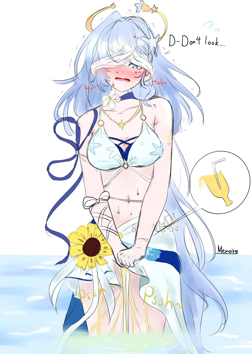 Memoire199's tweet photo. Robin Summeretto having an accident at the beach... https://t.co/f8Izh1P2i3