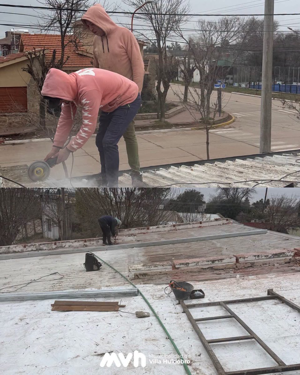 MuniVHuidobro's tweet photo. 🏗️ Avanzó la construcción de la nueva cubierta de techo en el Centro Educativo de Nivel Inicial “Merceditas de San Martín”, mejorando la infraestructura y brindando un espacio más seguro y confortable para toda la comunidad educativa🙌🏽

#UnGobiernoQueNosUne
#GestiónEnzoQuiroga https://t.co/7srx1PiIUl