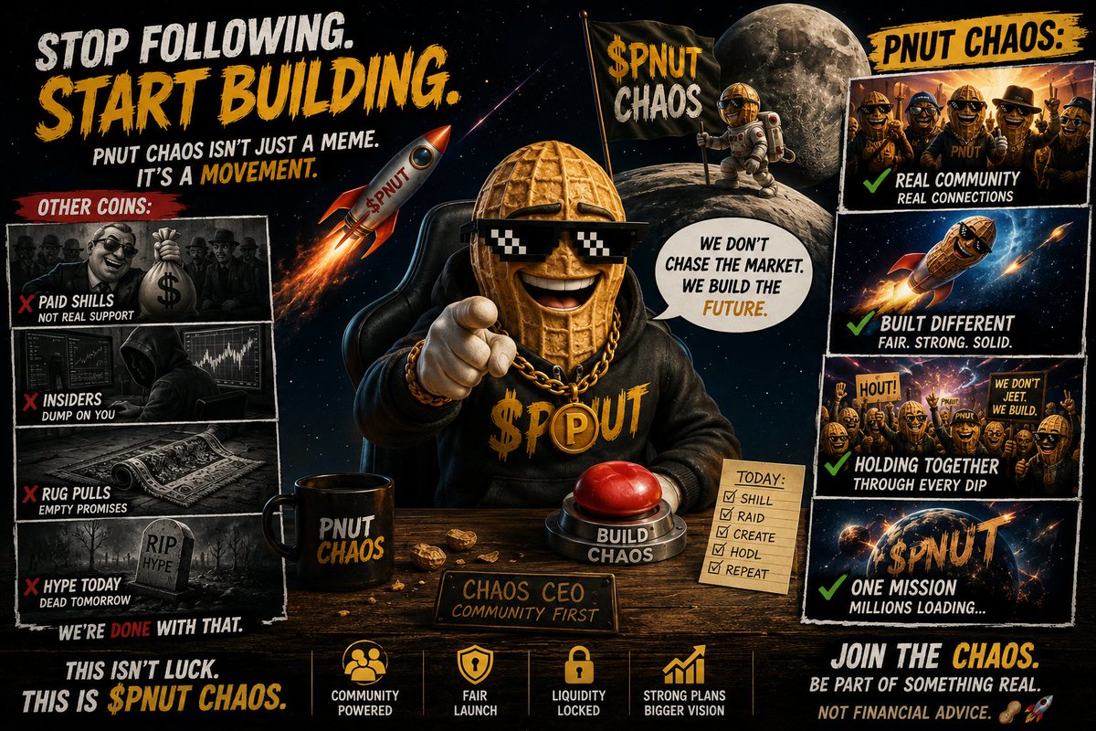 iam_tarzan3's tweet photo. Every strong community starts with people who keep showing up. That's what PNUT CHAOS is all about —building, supporting each other, and growing together every day. 🥜

@PNUTCHAOS 

Ca 
Grab a bag 
EXSMKQwntUrZR18SW2gDsG5KtG99H8NgXJPWsX84pump https://t.co/IiEcWF9fYC