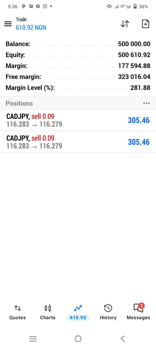 ojinkeya49928's tweet photo. Got this ₦500k NairaTrade prop firm account. 📈

The journey starts now. Wishing myself consistency, discipline, and successful trades. https://t.co/XMkS1k1YI8