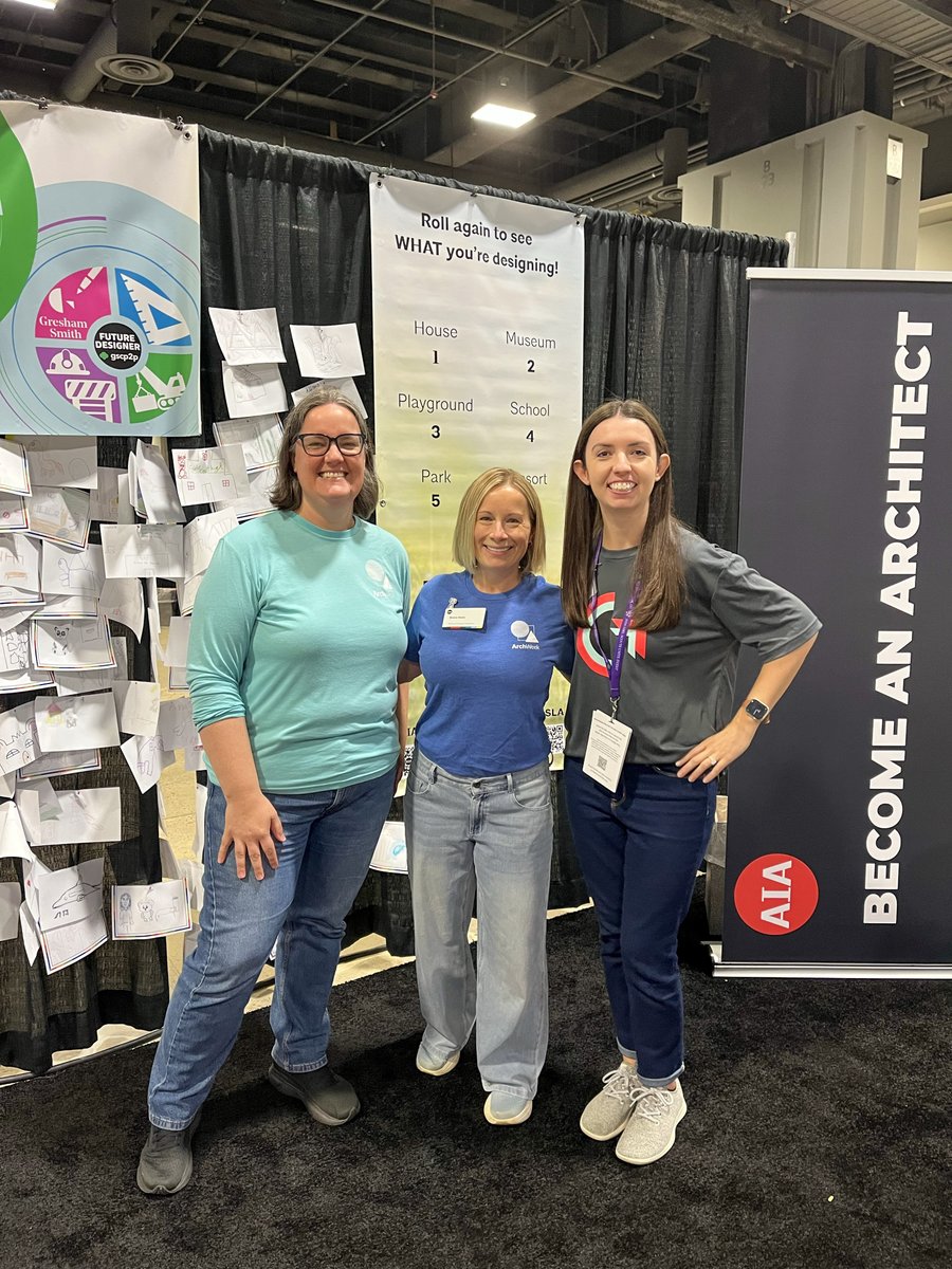 Gresham_Smith's tweet photo. Design careers often start with curiosity — or a patch 🎨 We’re at the @GirlScouts' National Girl Scout Convention today sharing our Future Designer Patch and inspiring girls to explore architecture, design and engineering. Visit our booth #536! #GreshamSmith #FutureDesigner https://t.co/k5kBBQQ0ov