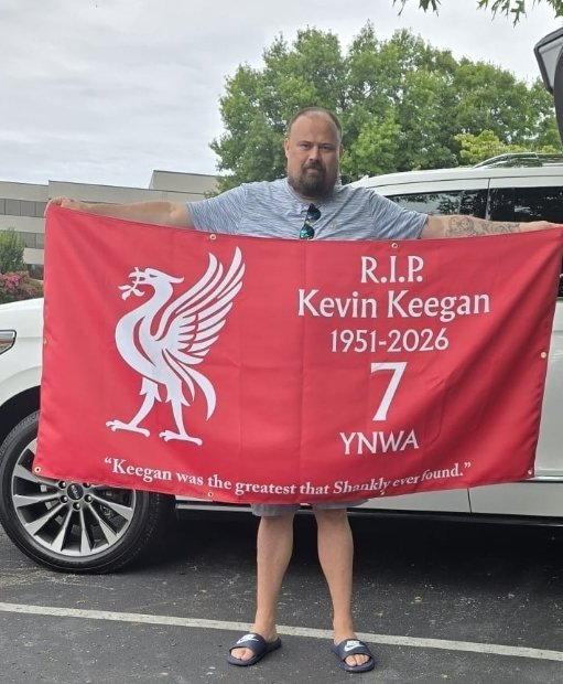 jonnyplfc6's tweet photo. Kevin Keegan banner printed in Nashville!

"Keegan was the greatest that Shankly ever found"

YNWA https://t.co/R5SOBbk0iE