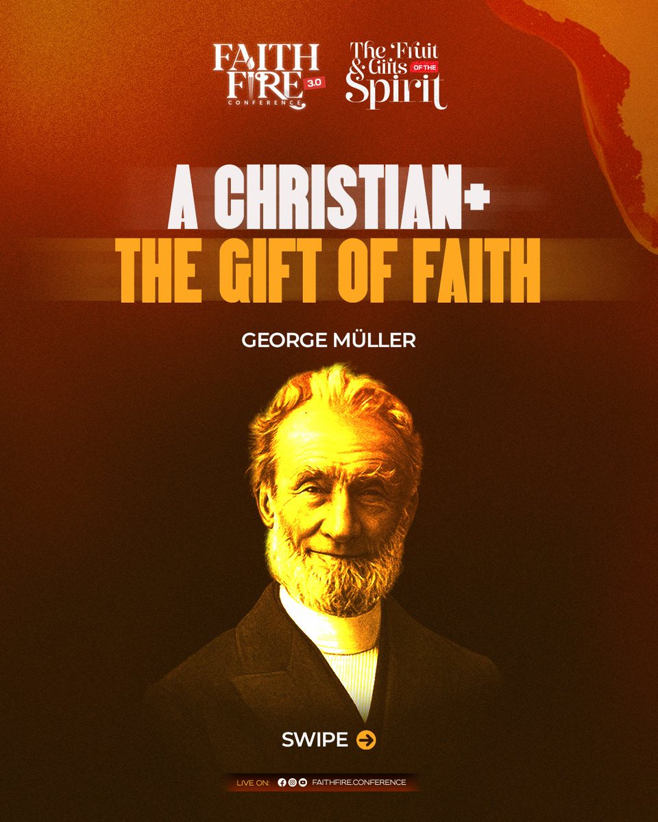 faithfirecon's tweet photo. Know Your Gift | Series 3: The Gift of Faith 🔥
Faith sees beyond the impossible and stands firm on God's promises.
Swipe through and discover how the Gift of Faith can shape a life that depends completely on God.
Register here:
🎟️ https://t.co/fBOCE12bRZ
#FFC3 #KnowYourGift https://t.co/888fA4zOp7