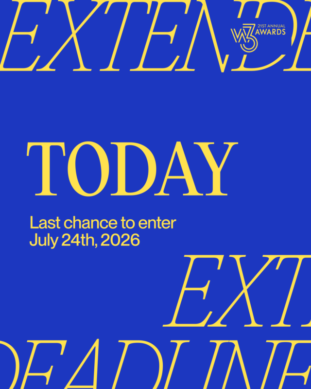 W3Awards's tweet photo. Your last chance to enter the 21st Annual w3 Awards is TODAY. 🔥 The best in digital are entering — is your work built to stand out?
ㅤ
Submit your work before 11:59 PM PT: https://t.co/PText63alg
ㅤ
#w3Awards #DigitalCreativity #WebDesign https://t.co/9n9zPKbyp0