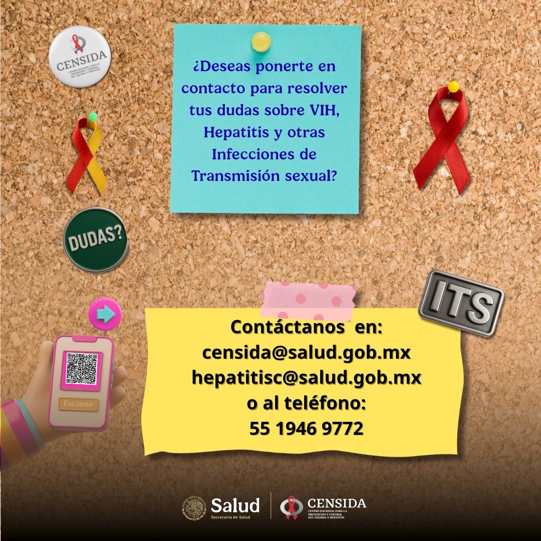 censida's tweet photo. ¿Te gustaría hacerte la prueba rápida de #VIH, #Sífilis y #HepatitisC? En CAPASITS Y SAIH son seguras y confidenciales.

Checa el más cercano a tu domicilio: https://t.co/DMxthIqr0L

Contáctanos para informarte: 5519469772, censida@salud.gob.mx

#ContactoCensida https://t.co/6Lgbdxlhy3