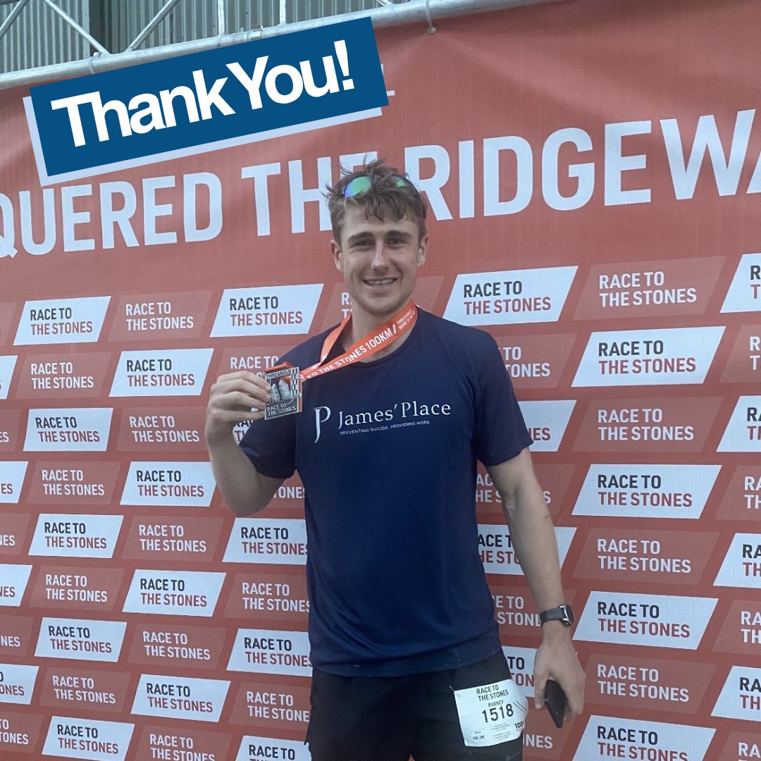 JamesPlaceUK's tweet photo. This #FundraisingFriday, we’re celebrating Barney Lovett — a former client of James’ Place who took on the extraordinary Race to the Stones ultramarathon, completing a gruelling 100km in over 30-degree heat! His resilience is truly inspiring. 💙 https://t.co/zekFTjr7RC