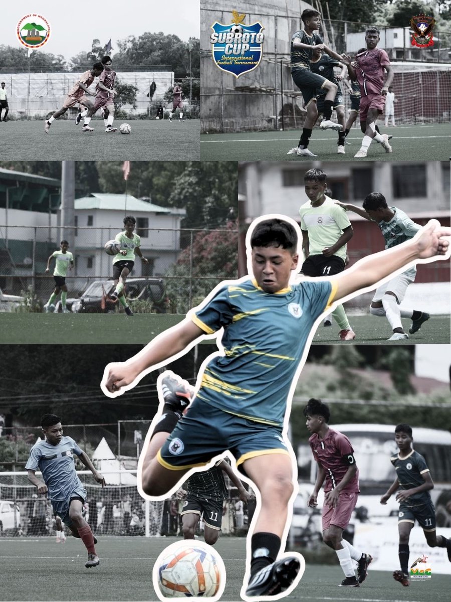 DSYA_Meghalaya's tweet photo. After an action-packed day of semi-final clashes, here’s a look at the Day 4 highlights from the State-Level Subroto Mukherjee Cup 2026, as the finalists were decided across all categories. ⚽🏆
#SubrotoMukherjeeCup2026 #RoadToTheFinal #SchoolFootball #FootballMeghalaya https://t.co/CabD18jEDk