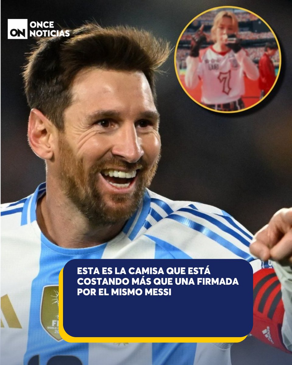 11_Noticias's tweet photo. 😳👕Esta prenda se convirtió en la sensación de la subasta y ya supera por significativa cifra a la de Messi. 👉 https://t.co/be1tu8t3VC

#Messi #BTS #Camisa https://t.co/RR1Gapbx71
