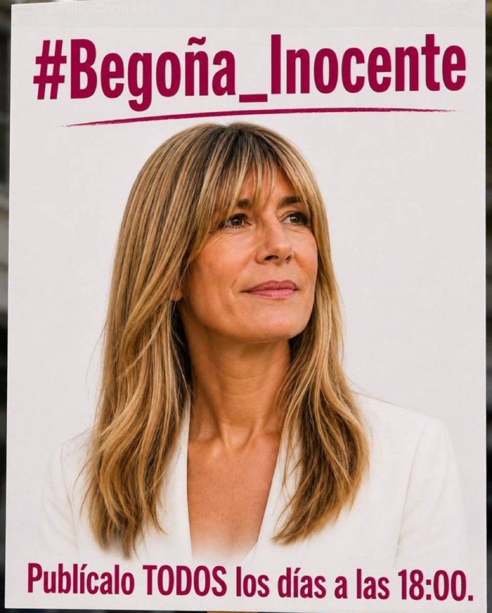 Pepeluis1150491's tweet photo. Como cada tarde, mi apoyo a Begoña Gómez por el acoso y maltrato que está sufriendo por los togas https://t.co/55KMXQ4DDk