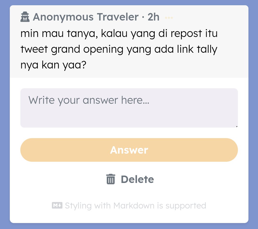 WalkTheTunnel's tweet photo. #15 — betul sekali! jangan lupa repost head thread grand opening kita yaa setelah submit. https://t.co/vFGJnsOV2G