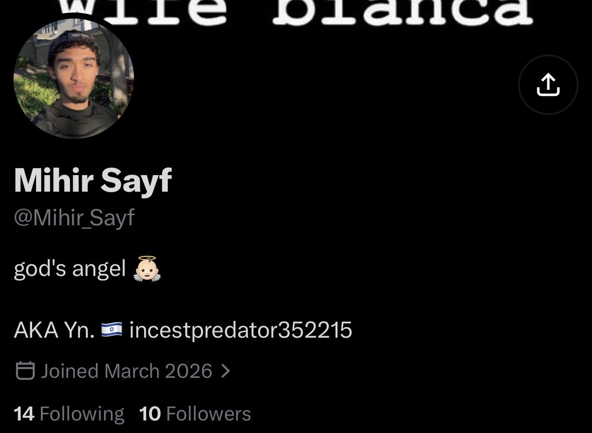 mihirrao24's tweet photo. Very obvious but I'll say it anyway, this weirdo is not me &amp; is posting very concerning things using my face. Please report this account, thank you https://t.co/FvLoYRztrE