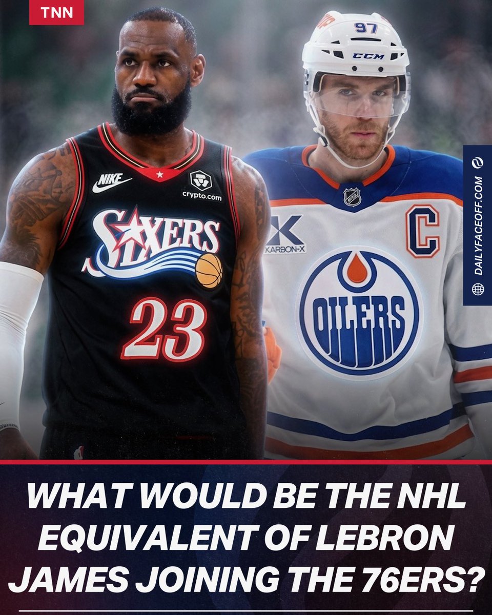 DailyFaceoff's tweet photo. What would be the NHL equivalent of Lebron James joining the 76ers? https://t.co/kKnwaoaHJs