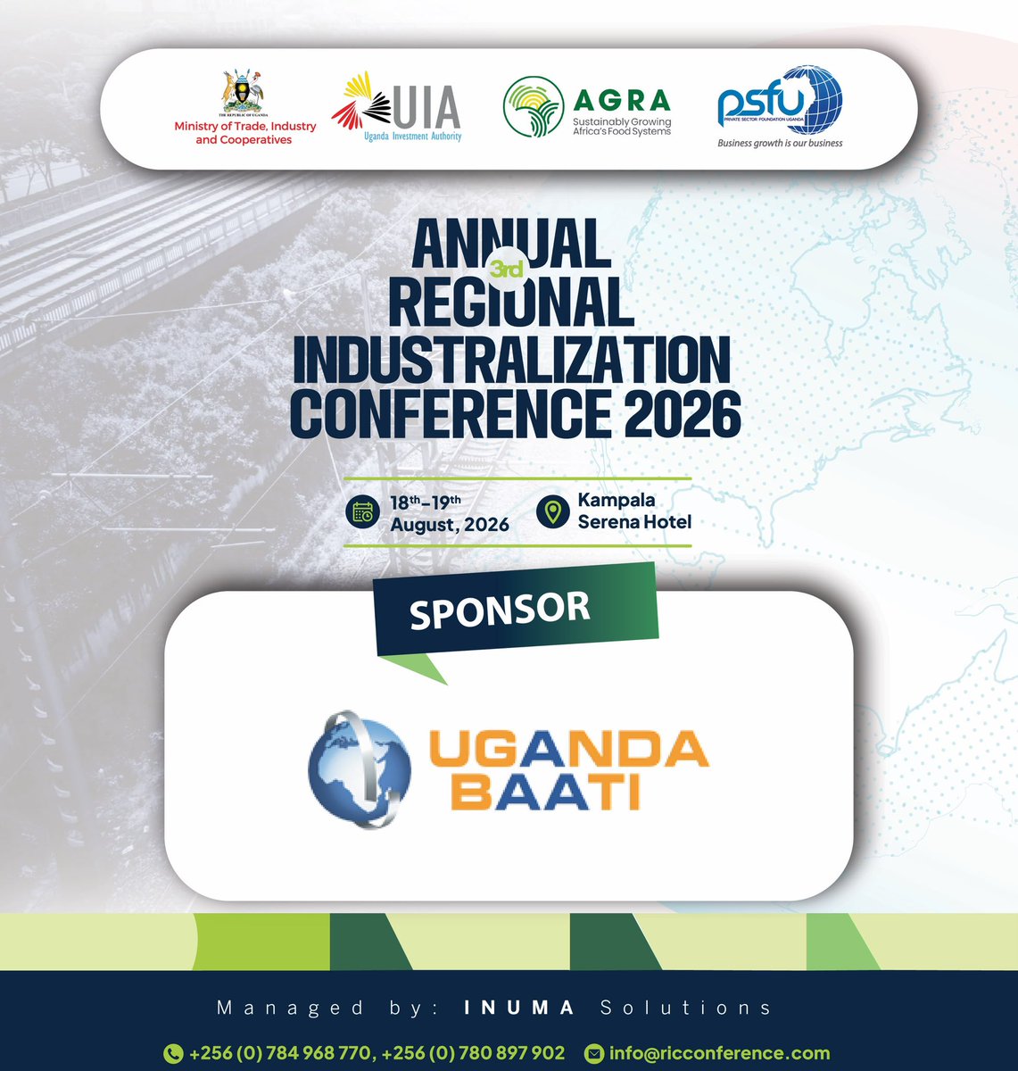 IamCarolPrimah's tweet photo. We are delighted to welcome Uganda Baati as the Official Sponsor of the 3rd Annual Regional Industrialization Conference 2026.

As Uganda’s leading manufacturer of high-quality roofing solutions, Uganda Baati continues to build the foundations of industrial growth.

#RIC2026 https://t.co/61pV0xPc0d
