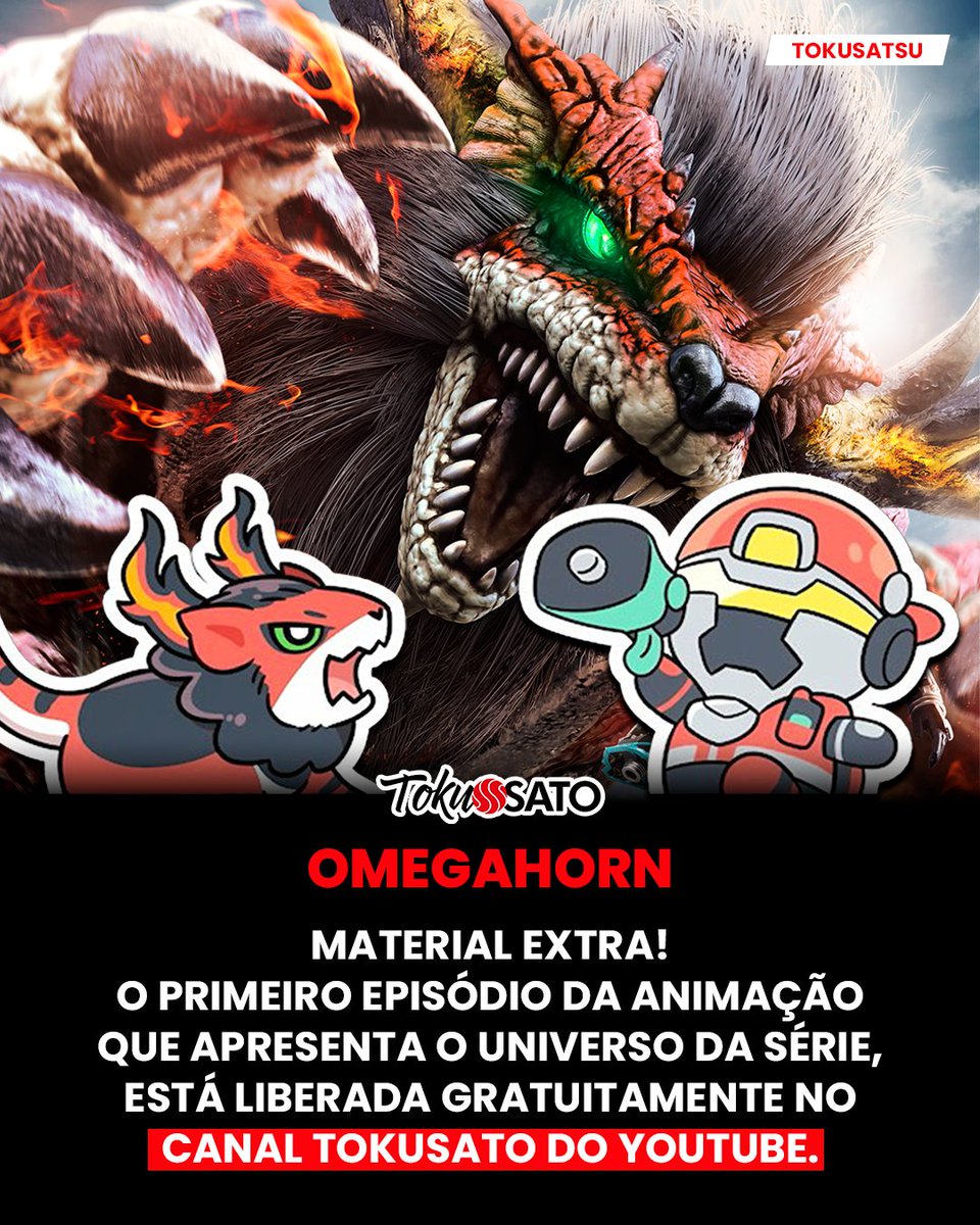 TokuSatoOficial's tweet photo. Antes da estreia de OmegaHorn, já tem animação para conhecer um pouco do universo da série liberada no meu canal.
🆓 Grátis para assistir.
📢 Compartilhe com seus amigos!
🔗https://t.co/zJCCImd9VG https://t.co/VKXEJfk983