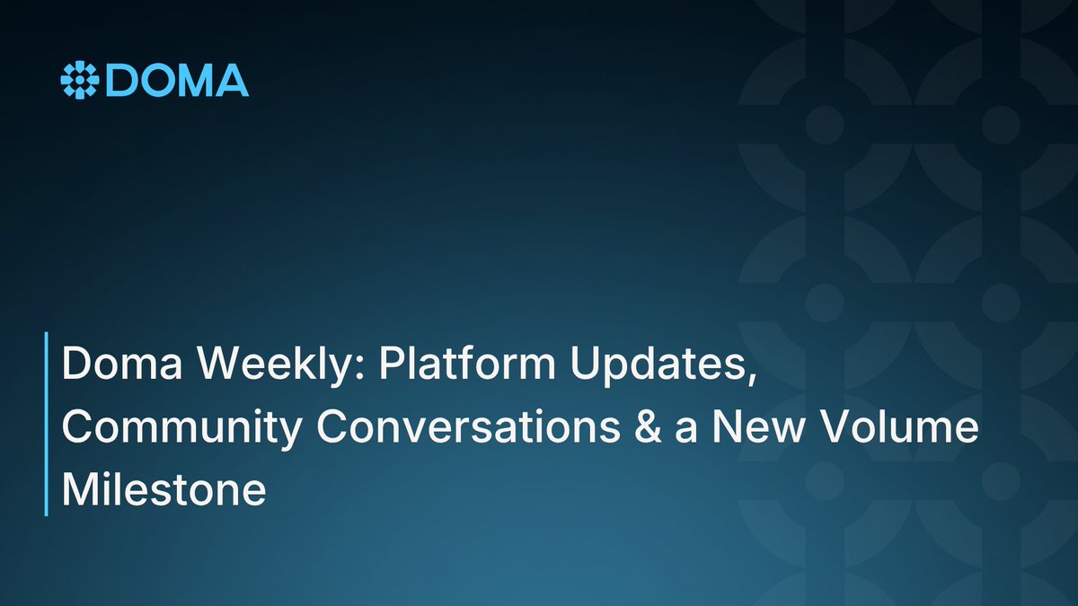 YoSoDope336's tweet photo. Doma's momentum is coming from several directions at once. Platform updates improve the product, AMAs keep the community close to the team, and total volume has crossed $234M. Strong ecosystems grow through product, conversation, and usage together. https://t.co/DV22954wi7