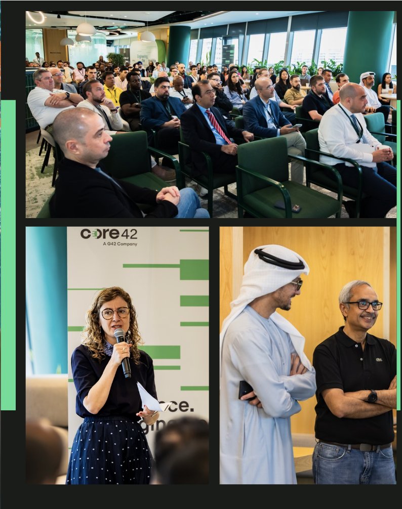 core42_ai's tweet photo. At Core42, we believe that when our people are fully aligned, we accelerate our collective impact.

During our townhall yesterday, we reflected on the first half of the year. Hearing directly from our CEO, Talal Al Kaissi, and CHRO, Ergul Hemmingson, we defined exactly how every team member contributes to engineering the invisible foundations of the AI era and clarified our path forward.

Full steam ahead for H2 ⚡

#Core42 #Leadership #TeamCulture #Innovation #PeopleFirst