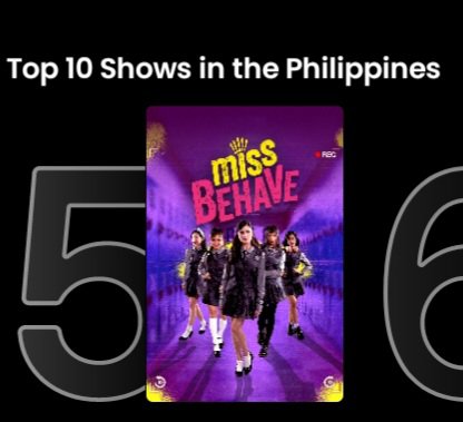 DollexaOFC's tweet photo. #MissBehave at number 5, TCD1 at number 10 in the top 10 shows in the Philippines on iWant. Thank you for streaming Alexa's shows. We appreciate you all. 

MB's new episode drops every Wednesday at 8PM, and TCD1 episodes 1-30 are still available on iWant. 

You can also start streaming TCD2 's episodes 1-15 on July 30th exclusively only on iWant. 

#TheChambermaidsDaughterSeason2 
#MissBehave 
#AlexaIlacad / Alexa Ilacad