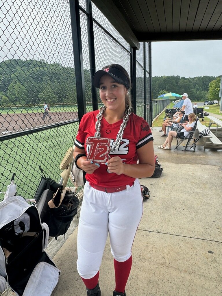 T2Smigiel's tweet photo. Couple bombs by @LeightonS2026 and @AbigailM_2027! BIG BOMBS! @AddySkinner2026 w 5ip, 4ks, 2er, W! @ClaraLamb2026 3-3, 1dub! @makaylaganz 2-3, 1dub, 3rbi! 
4-1 so far @AllianceOpenNat, g2 here we come! 
@Turnin2Softball @DiamondAddicts https://t.co/ATrkLAaBsU