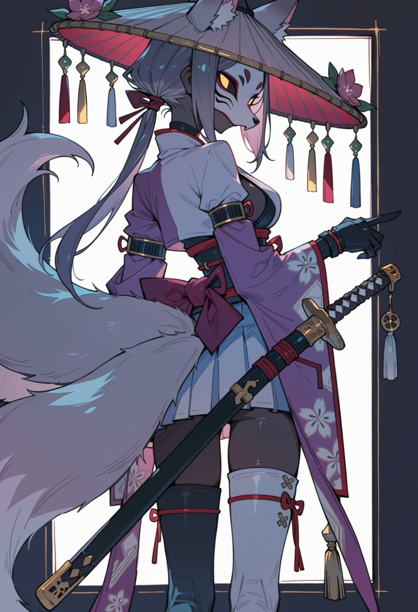 Genzoh1's tweet photo. キツネ面🦊 https://t.co/z1IzUqDVjb