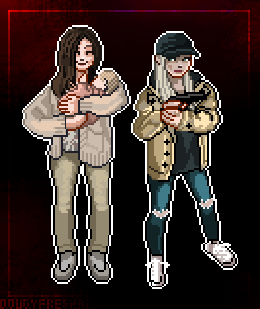 DigDougArt's tweet photo. Mother &amp; Daughter.🌹(2024)
#ResidentEvilVillage #pixelart https://t.co/aRmEWqb7eS