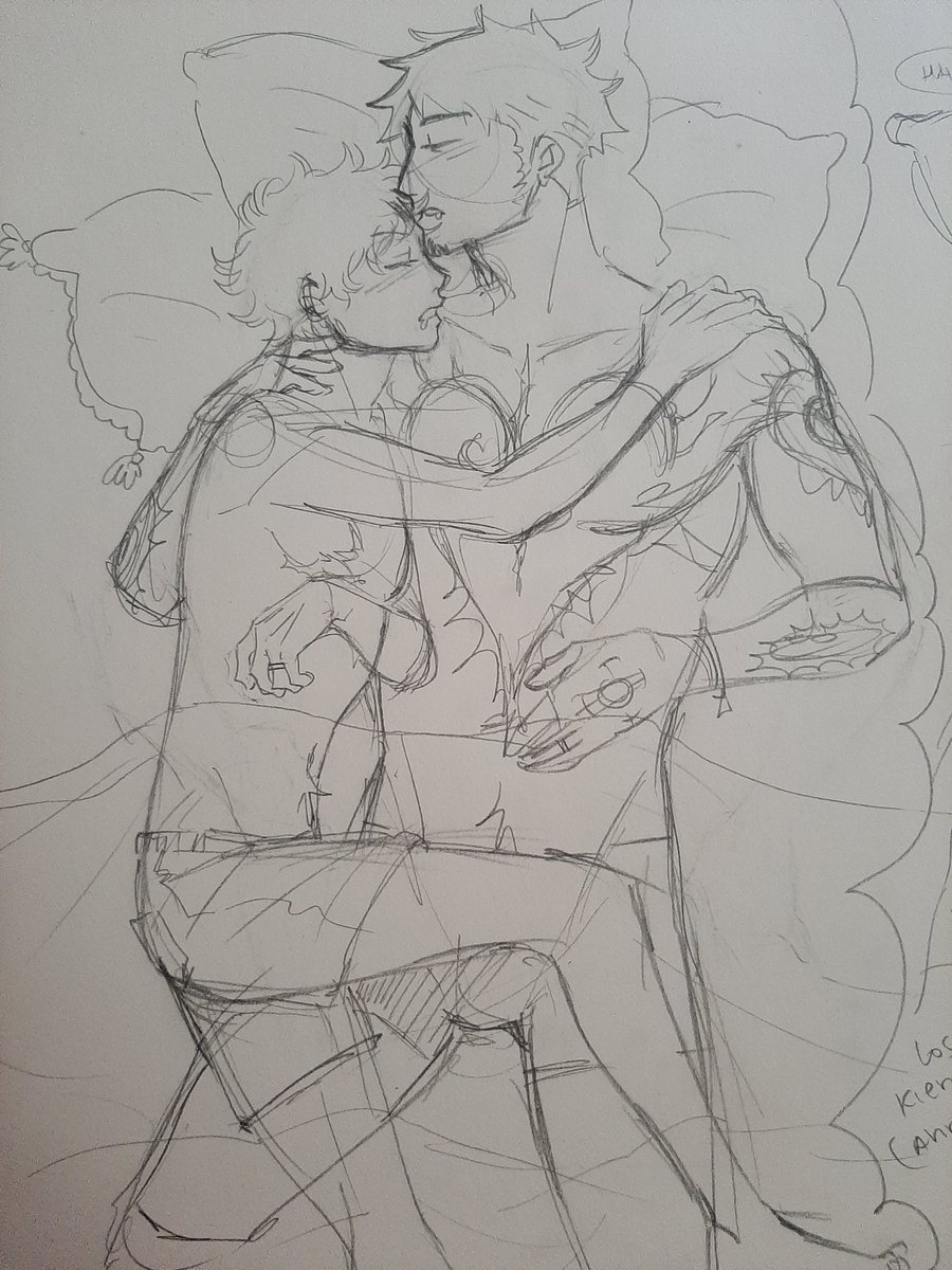 tragiclawv's tweet photo. #LawLu sketch 💋 https://t.co/sbEL3wf7v9