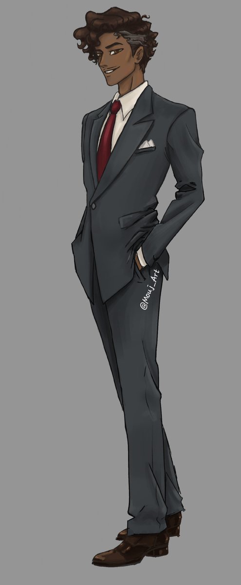 Mouj_Art's tweet photo. Day.3-Alastor (HumanAu)
#HazbinHotel 
#HumanAlastor
#HazbinHotelAlastor https://t.co/T74JnkD19c