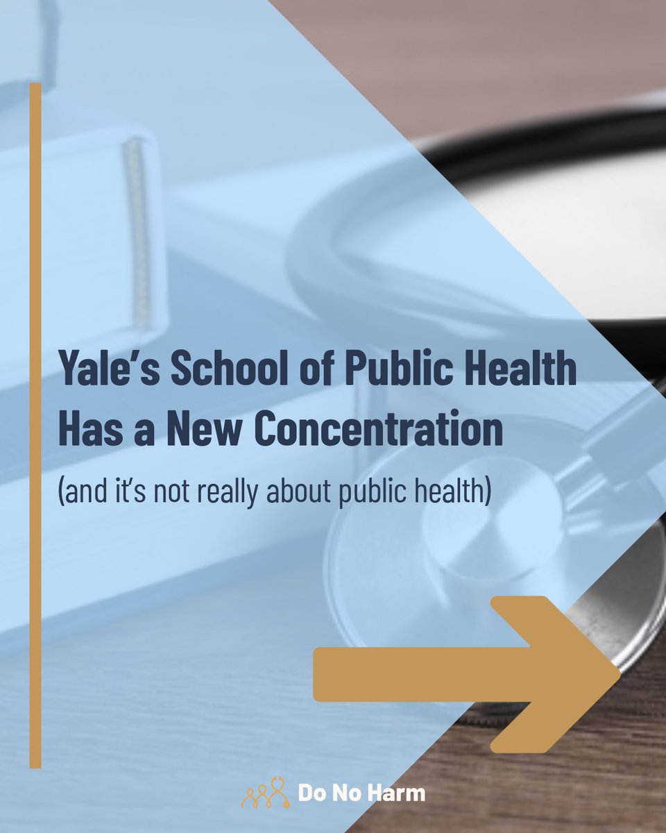 donoharm's tweet photo. Is Yale training public health experts or activists? 🧑‍⚕️❓

Yale School of Public Health’s U.S. Health Justice Concentration says a lot about inequality, race, and sexual orientation but much less about medical realities.

The coursework seems to assume health disparities are mostly the result of oppressive “systems,” while giving less weight to individual choices like smoking, which often contribute to poor outcomes.

Its own materials say students will learn to “understand and address health disparities in public health and ultimately achieve health equity,” along with the “theoretical frameworks and practical applications of community organizing and advocacy as a means of subverting traditional systems of power.”

What’s missing is a stronger focus on the basics: how disease spreads, how prevention works, and how people can make healthier choices. 

This is a Master of Public Health. Shouldn’t it teach public health? 👀

Read more here: https://t.co/YJ3nx6LrL5