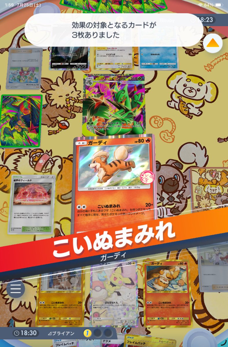 brianw_sub2's tweet photo. こいぬ🐶ポケモンでメガジュカインex相手と火力比べしてる😅🥰🫡
#ポケポケ バトル 真剣勝負  #
ポケモン #ポケカ     #PokemonTCGPocket https://t.co/cEdH79EJX3