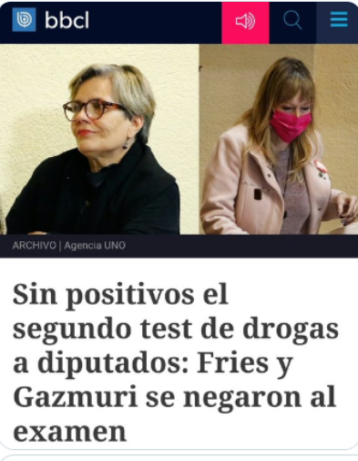 Iherreraa's tweet photo. El gobierno removió de su cargo a un subsecretario que dio positivo en test de drogas.  Pero en el congreso hay diputadas que señalan consumir drogas pero se niegan a hacerse el test, y por que ellas no son removidas de sus cargos?  Será porque son de izquierda? https://t.co/bPACmKk6OT