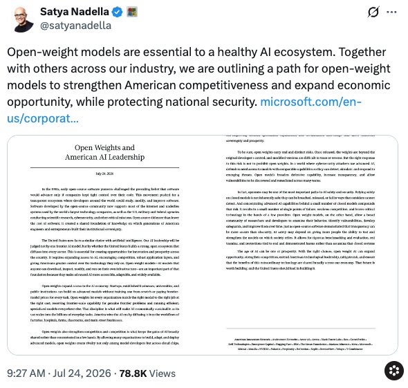 luisdaglez's tweet photo. Lo que más me interesa no es si un modelo es abierto o cerrado.
Me preocupa cuánto control tendré sobre el conocimiento que construya con IA y cuánto dependeré de un solo proveedor.
La pregunta es: ¿qué tipo de ecosistema permitirá esto? @satyanadella @JensenHuang https://t.co/xlu1DzgY3s