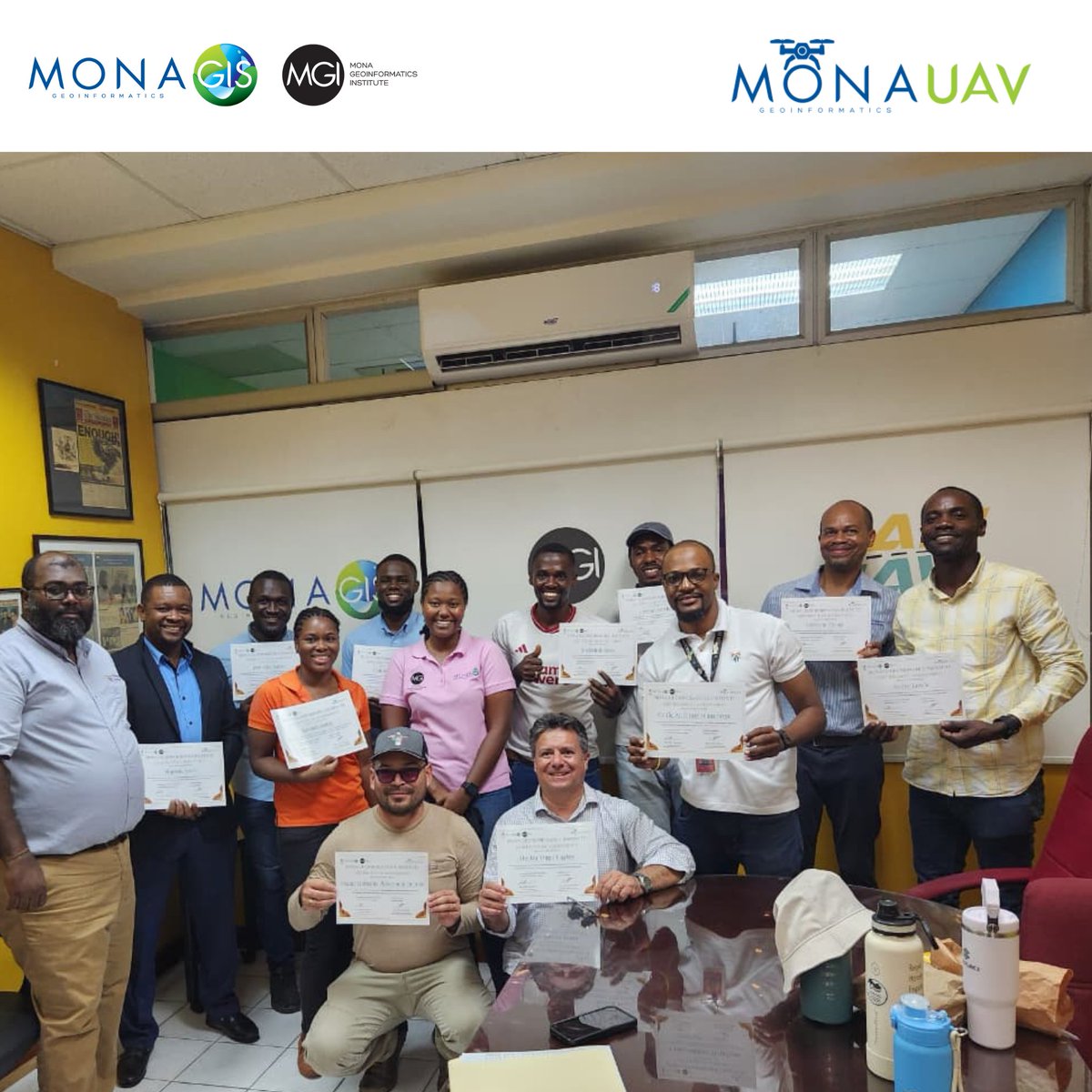 MGIMona's tweet photo. MGI delivered a 2-day Drone Training for the PACKAL team, equipping participants with practical UAV skills
Congratulations to all participants on earning their certificates! 🎉
#MonaGIS #MGI #DroneTraining #UAV #PACKAL #UWIMona https://t.co/O8MqrtVeM6
