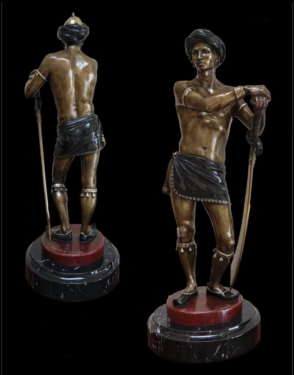 valoremartis's tweet photo. Autor: Carlos Espino 
Título: “Moro"
Técnica: Bronce a la cera perdida
Base mármol negro
Edición: 46/90
Año: 1994
Medidas: 20x20x55 cm
Certificado del artista 
Precio: $100,000.00 MXN https://t.co/mdPrB9QWju