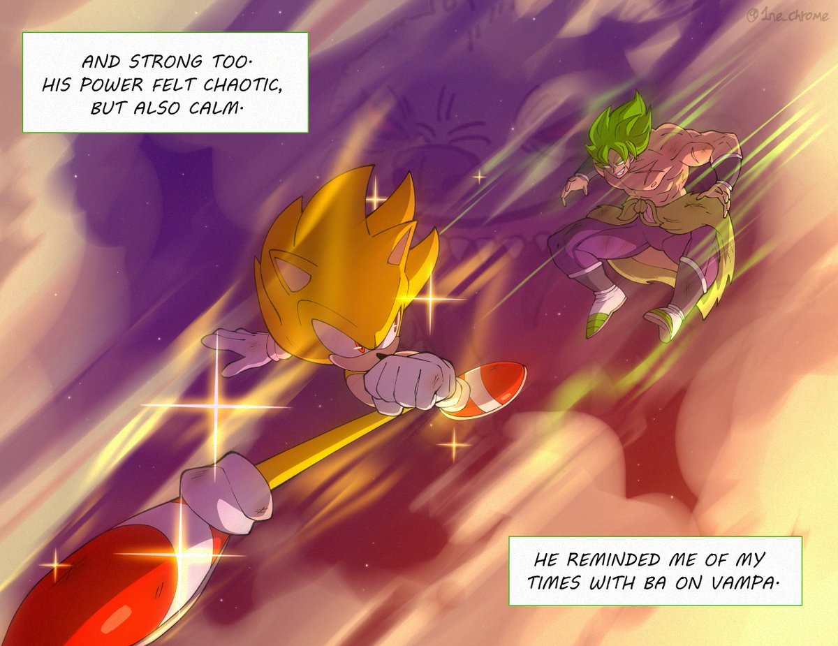 1ne_chrome's tweet photo. A wholesome encounter part (2/2)

#SonicTheHedghehog #sonicfanart #dragonball #superbroly #brolyfanart https://t.co/Jb1EOOprto