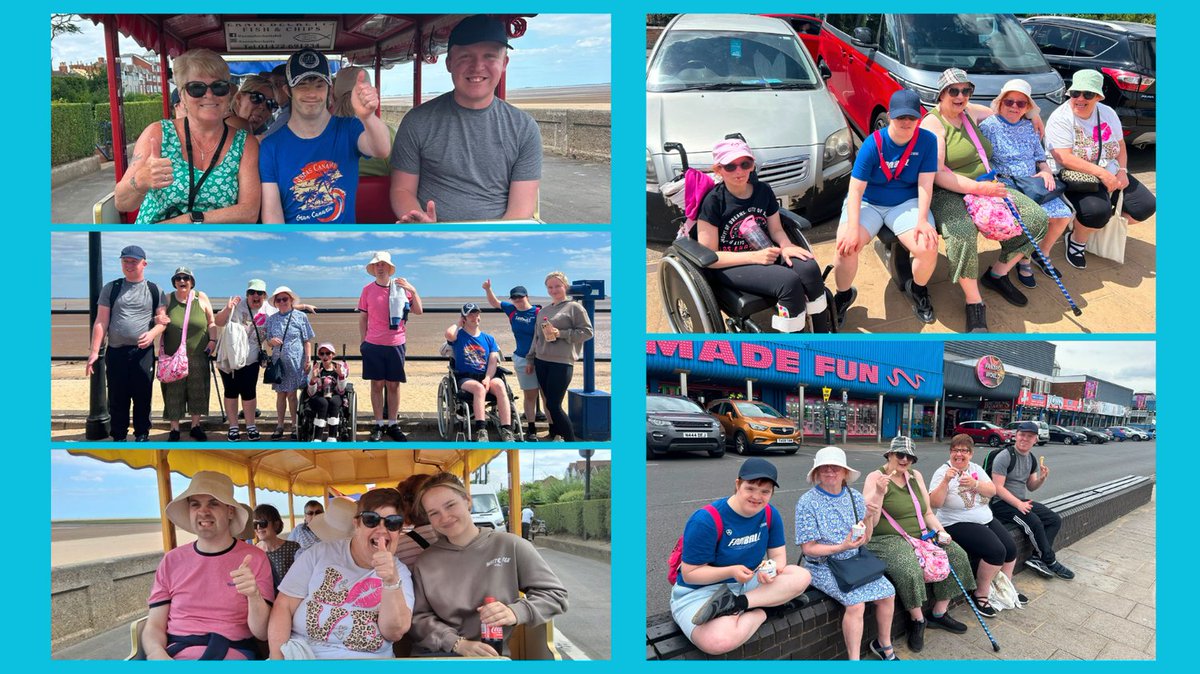 DayDoncaster's tweet photo. "Oh we do like to be beside the seaside"
Carcroft SMILE enjoyed a trip to Cleethorpes seaside.

Everyone enjoyed a stroll down the sea front, a ride on the land train, had fish and chips and then had a go in the arcades!

A fabulous day was had by all!

#seaside

@DoncasterDamian https://t.co/9QQNqbgqWE