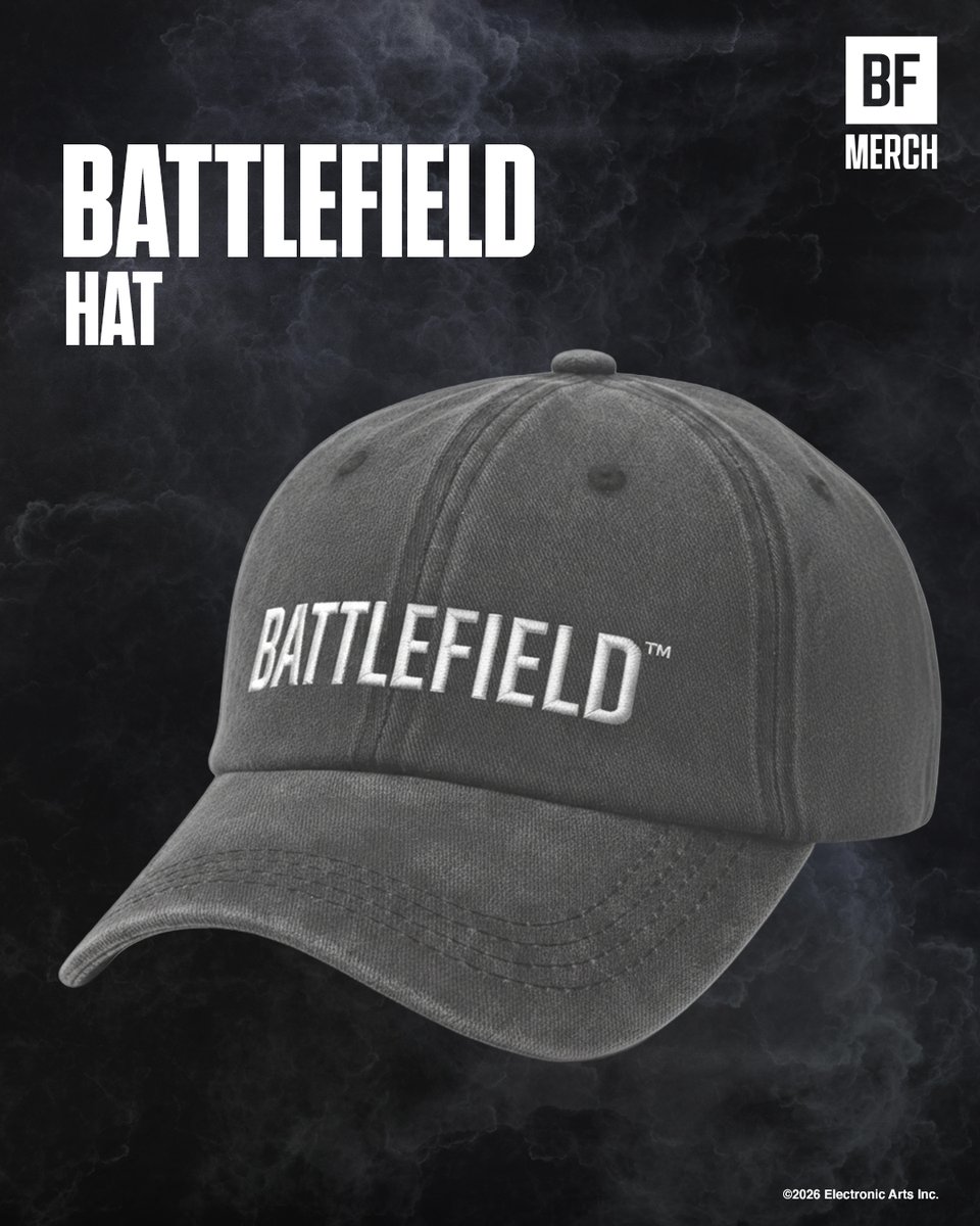 BF_Merch's tweet photo. Stay sharp with the Battlefield Sweatshirt, the Headshot Trucker Hat, and the classic Gray Logo Hat 🎯

@‌battlefield #Battlefield #BattlefieldMerch https://t.co/ltbG1NB3h8 https://t.co/8RhZZBXmdm