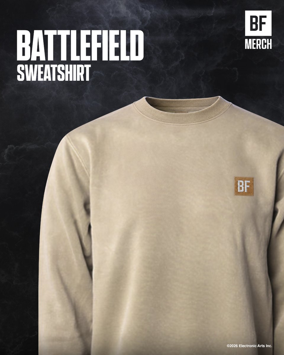 BF_Merch's tweet photo. Stay sharp with the Battlefield Sweatshirt, the Headshot Trucker Hat, and the classic Gray Logo Hat 🎯

@‌battlefield #Battlefield #BattlefieldMerch https://t.co/ltbG1NB3h8 https://t.co/8RhZZBXmdm