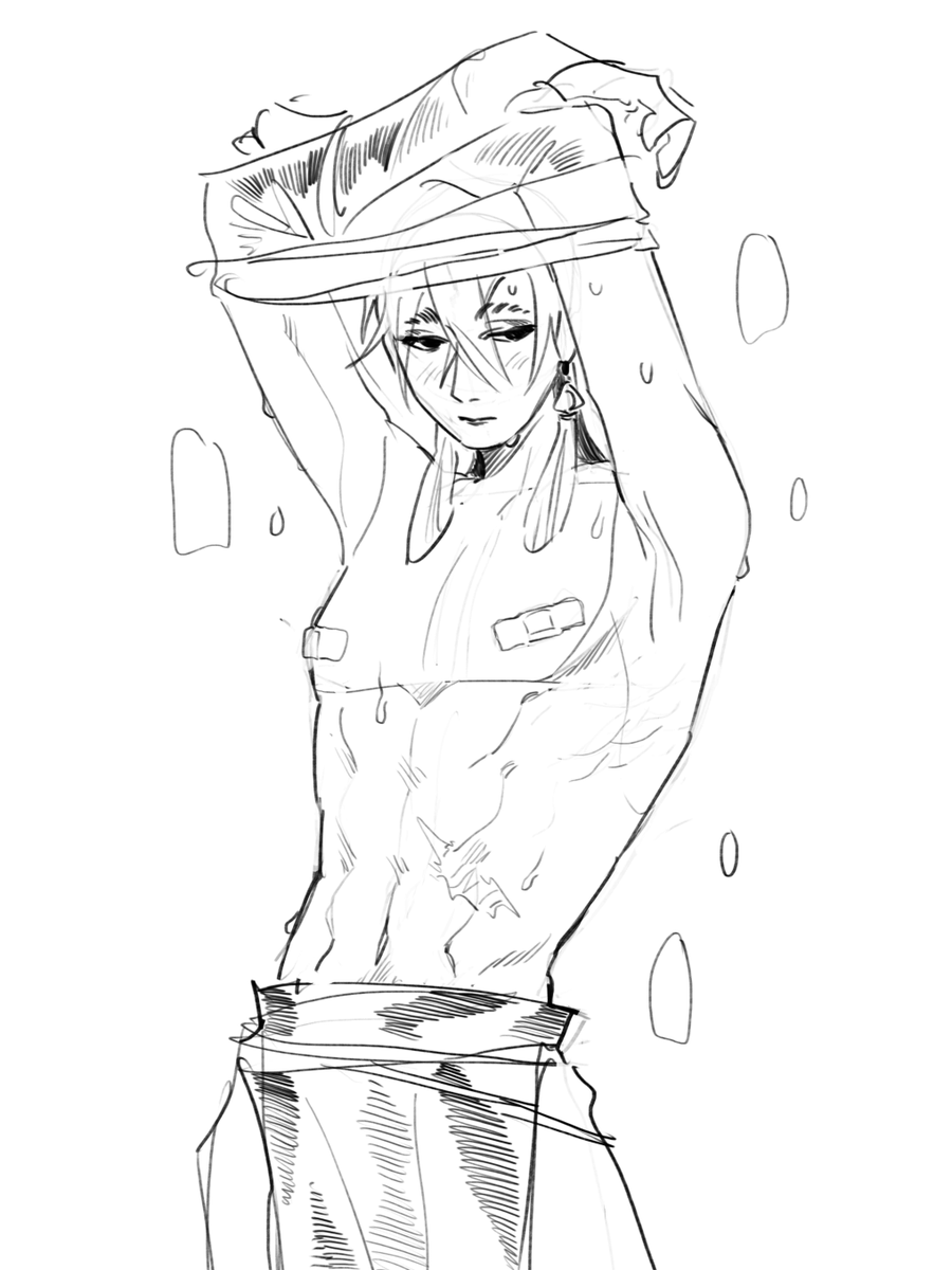 Dante_1311pd's tweet photo. My hc for Zanka's body type #zanka #gachiakuta https://t.co/jWII1fgY5n