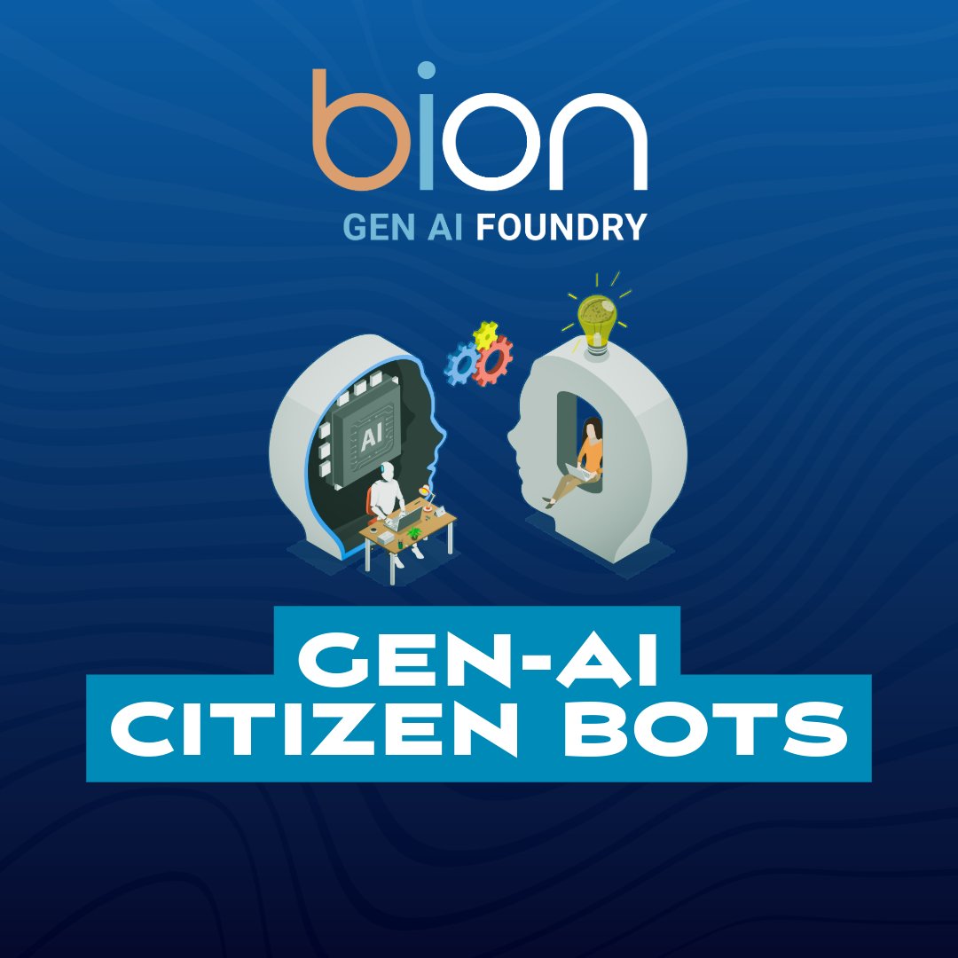 BusinessIntegr4's tweet photo. Transform citizen engagement with Gen AI Citizen Bots! Automate services, streamline interactions, and enhance responsiveness. Drive efficiency and improve user experiences with AI-powered solutions.
Learn more:
https://t.co/GjOiqHUtKd
#AI #GovTech #Bion #Innovation https://t.co/TgoDXuRPMm