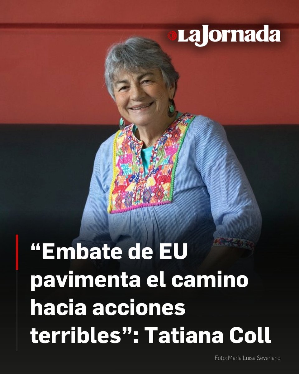 lajornadaonline's tweet photo. La académica y activista Tatiana Coll convocó a la ciudadanía a participar en la marcha en defensa de Cuba organizada en la Ciudad de México, advirtiendo sobre una escalada de presiones e intervencionismo por parte del gobierno de Estados Unidos.

En vísperas de la movilización realizada en el marco de las conmemoraciones por el asalto al Cuartel Moncada, la fundadora de la Promotora de Solidaridad Va por Cuba señaló que las estrategias promovidas por la administración estadunidense buscan aislar y deslegitimar a la isla bajo esquemas similares a los golpes de Estado del siglo XX en América Latina.

Más información en: https://t.co/ITbMttbUVV